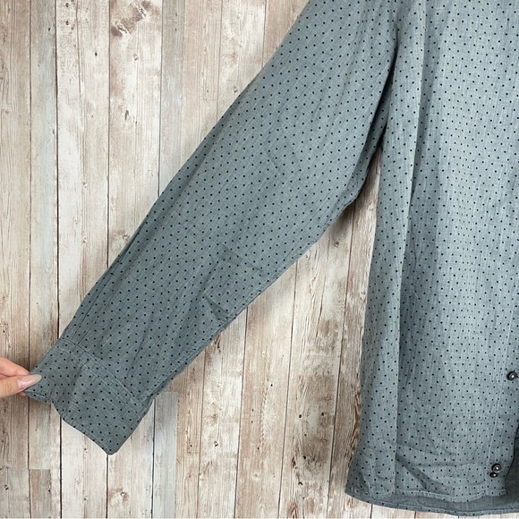 Ermenegildo Zegna Polka Dot Print Long Sleeve Button Front Shirt Size XXL Men - Picture 3 of 10